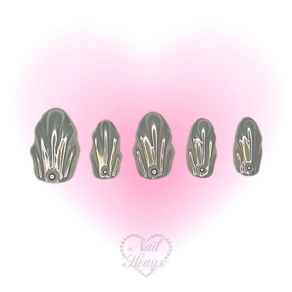 🎀🐚 SHE SELLS SEASHELLS Reusable Press On Nails